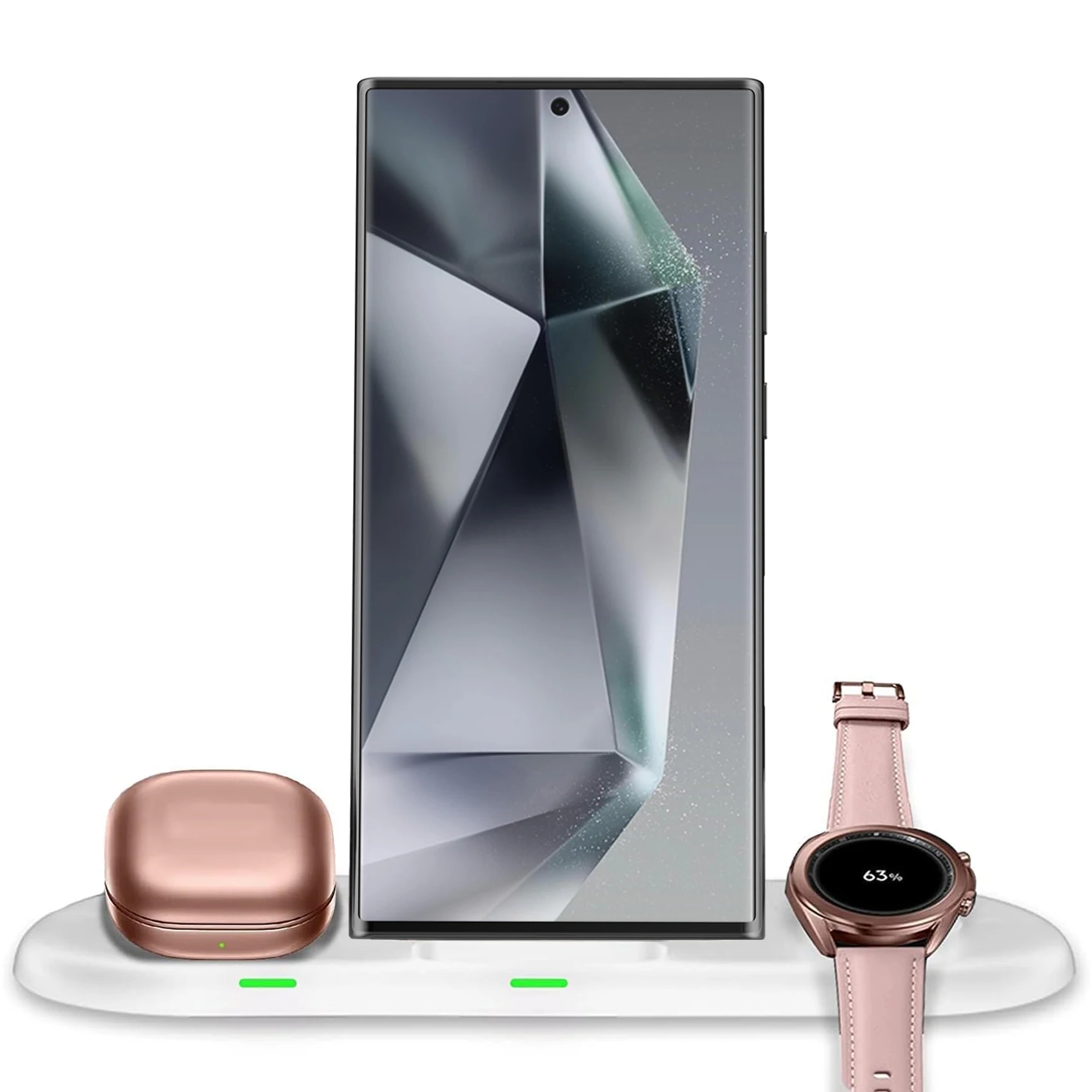 Беспроводное зарядное устройство FD06 для Samsung Galaxy Z Fold6 Flip6 S24 Ultra S23 S22 3 в 1 зарядная