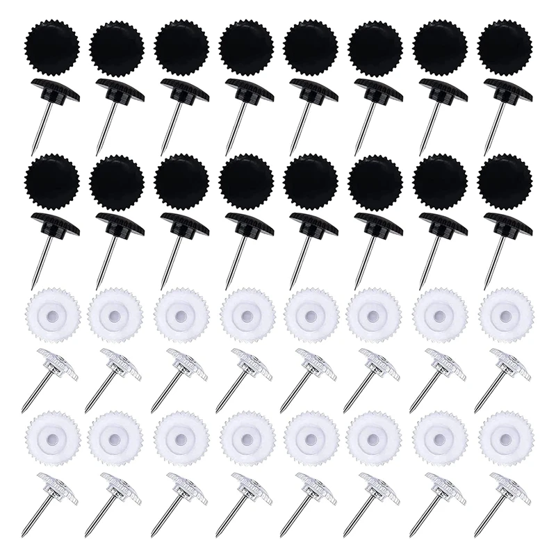 

Hot Sale 200PCS Push Pins Small Plastic Thumb Tacks Steel Point And Clear Plastic Head Pushpins Transparent Paper Push Pins