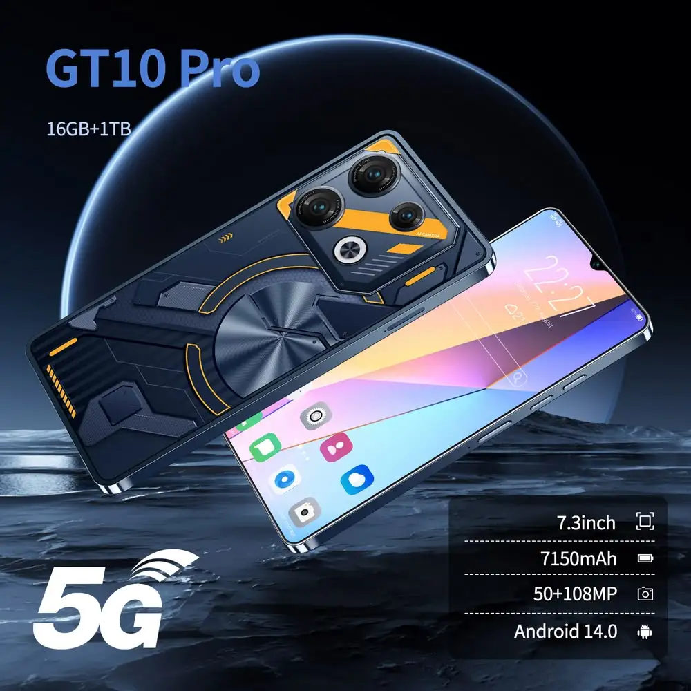 Оригинальный смартфон GT-10 Pro Global Version с экраном HD7.3 16G + 1T 5G разблокированные