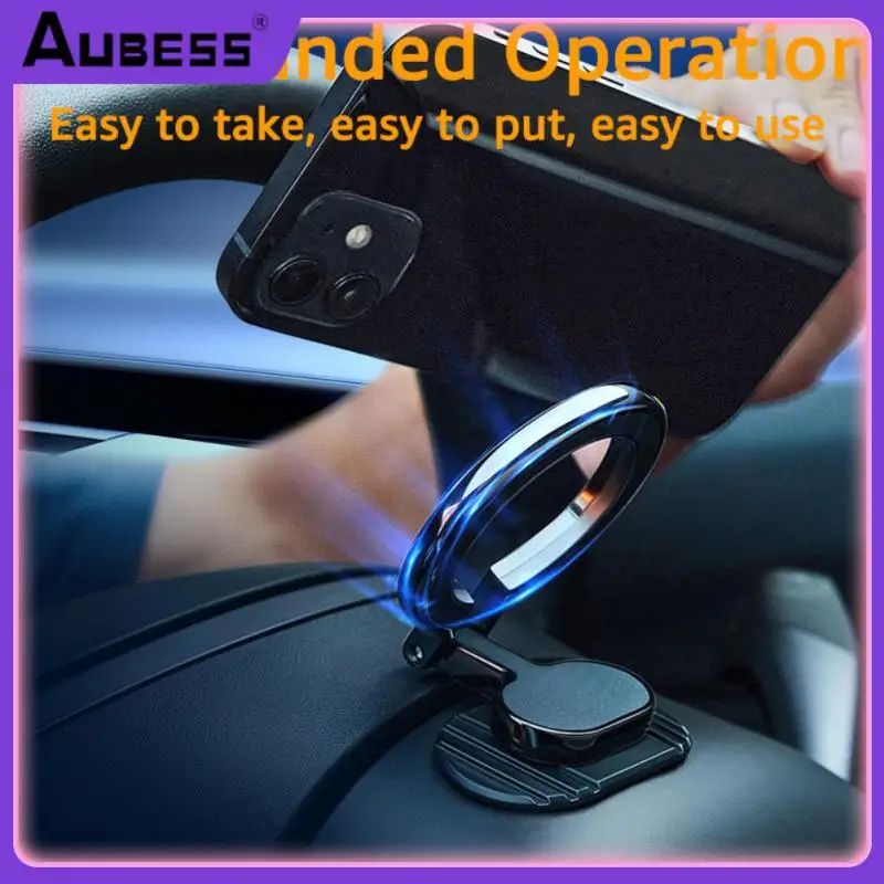 

Mini Gps Foldable Phone Bracket Magnetic 360 Degrees Rotating Smartphone Support Universal For Iphone 13 Xiaomi Metal