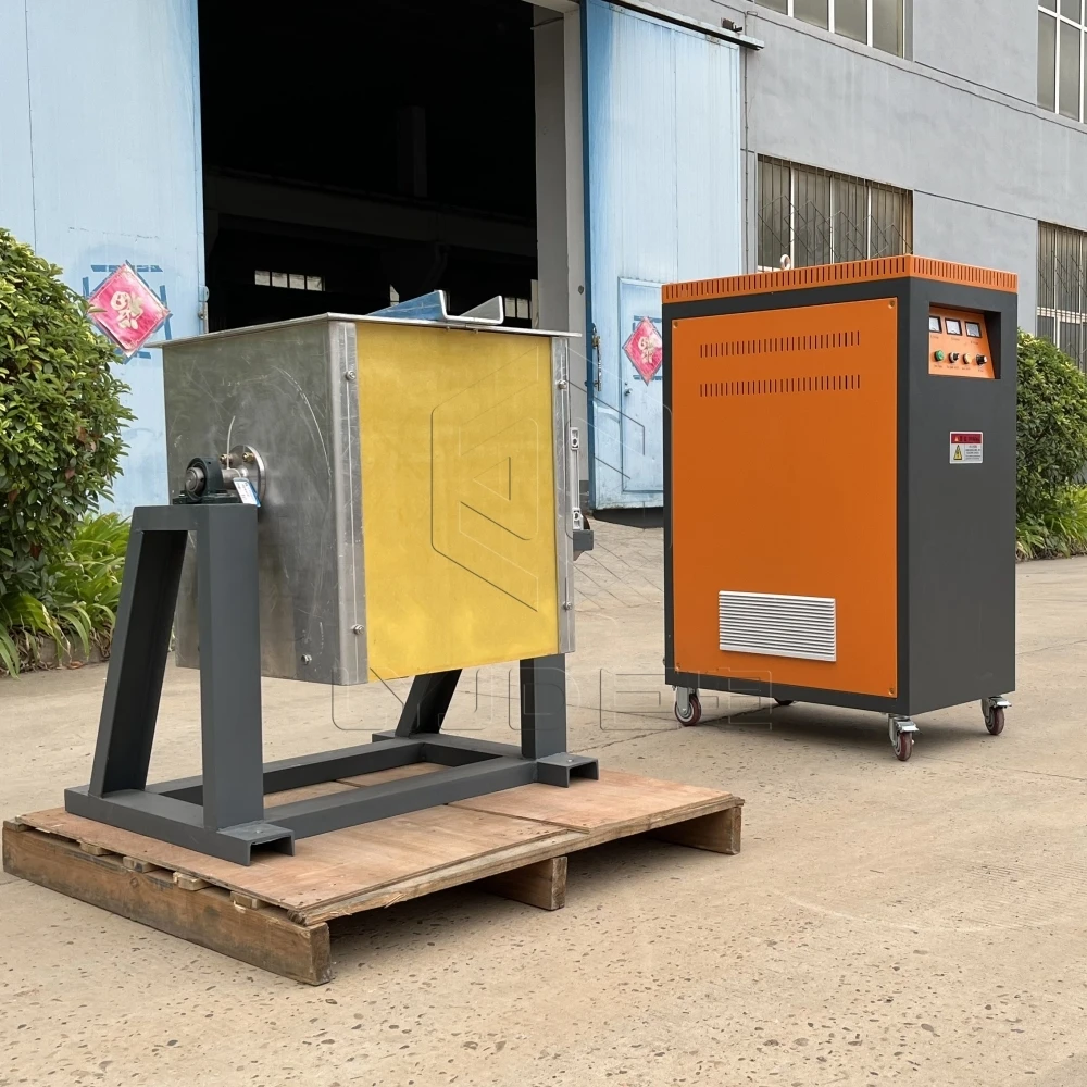 Маленькая печь IGBT от 20 до 140 кг нагревательное оборудование для индукционного