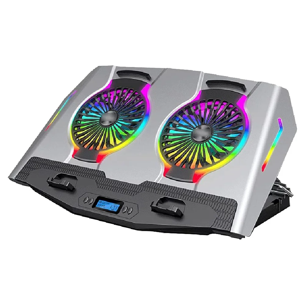 

Laptop Cooling Pad Portable Laptop Radiator Dual USB Port Fan Laptop Radiator Bracket Supports 14-17.3 Inch Laptop