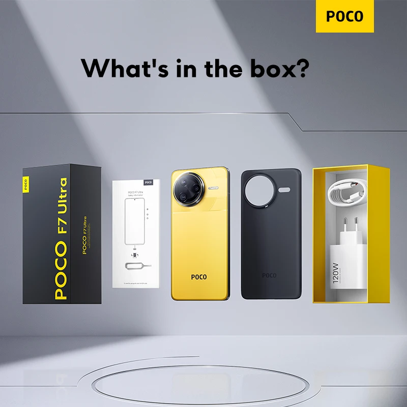 POCO F7 Ultra 5G глобальная версия мобильного телефона Snapdragon ®   8 Элитная проводная зарядка мощностью 120 Вт, камера AMOLED с точечным дисплеем 6,67 дюйма, 50 МП, IP68 NFC (art.: 3920cd863a898) - 3920cd863a898