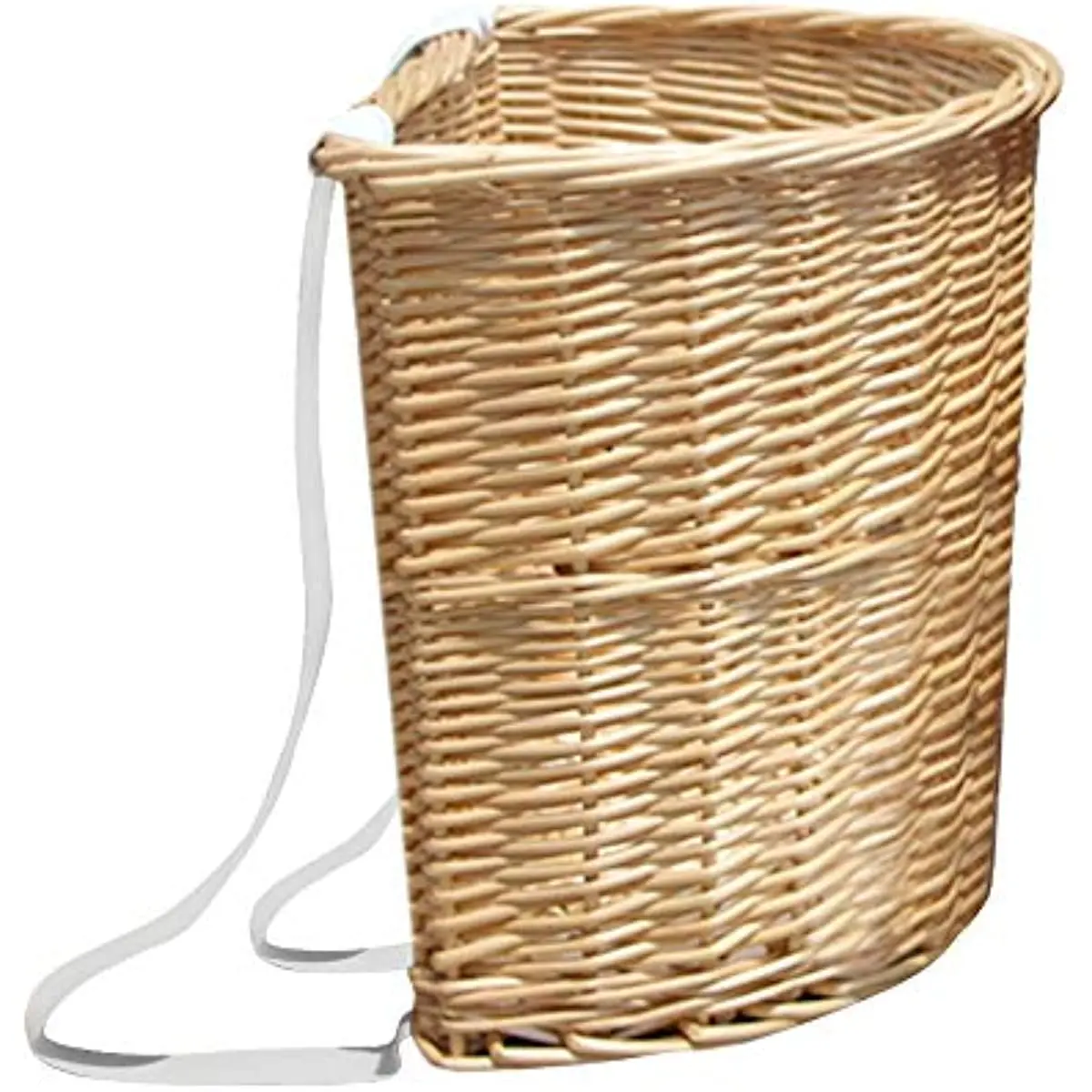 

Farmers Harvest Basket - 9.8" x 11.8" Small Woven Basket in Natural Beige - Wearable Woven Storage Basket - Vegetable Fruit Bask