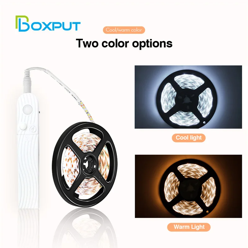 

Sensor LED strip indoor lighting Wall lights cabinet lamp room Decoration eave stairs closet Waterproof Battery USB Charging