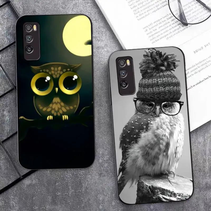 

Cartoon Owl Phone Case for Huawei Mate 20 10 9 40 30 lite pro X Nova 2 3i 7se