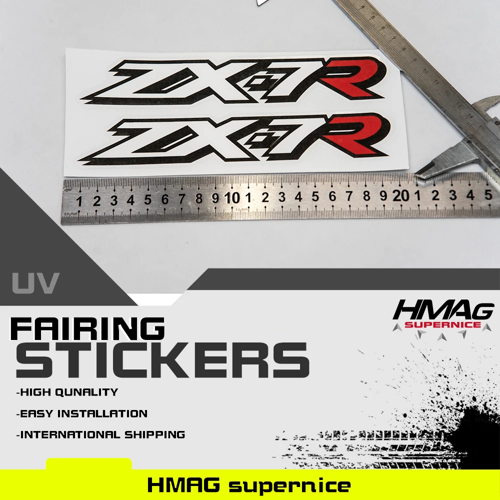

For Kawsaki ZX7R ZX 7R Motorcycle Fairing Upper Fairing Decals Stickers 3M Sticker 1Pair