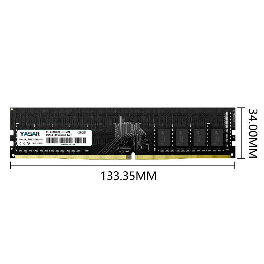 Память для настольных ПК YASAR DDR4 4 ГБ 8 16 32 3200 МГц 2666 2400 2133 288 контактов UDIMM PC4-25600 21300 19200