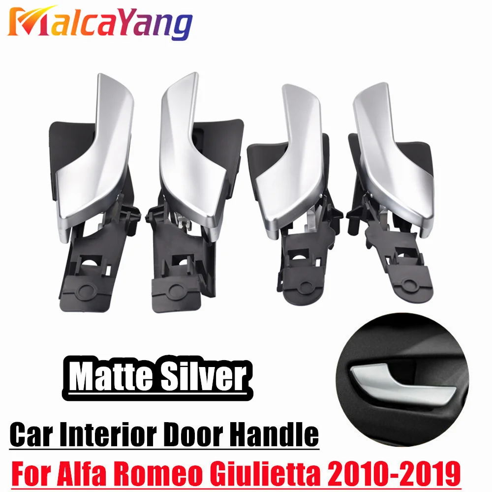 

4 шт., внутренняя дверная ручка автомобиля, автоматическая внутренняя дверь для Alfa Romeo Giulietta 2012-2018, ручки внутри, внутренняя ручка