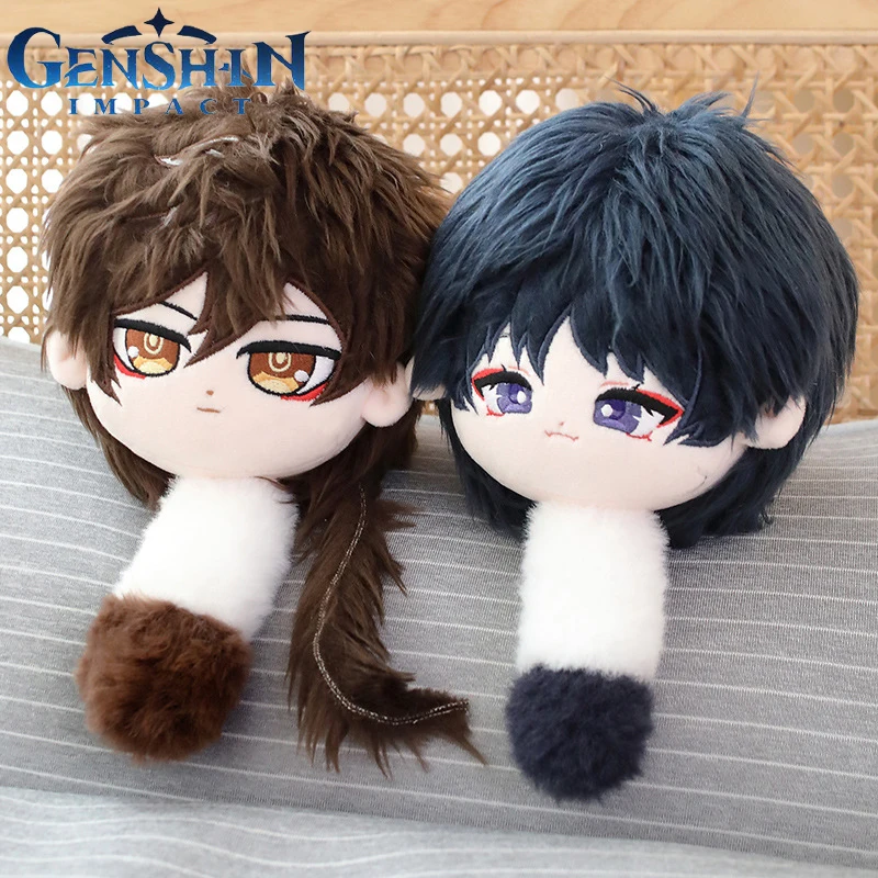 

Genshin Impact Kaedehara Kazuha Scaramouche Plush Keychain Zhongli Xiao Stuffed Plushie Doll Bag Backpack Pendant Kids Toy Gift