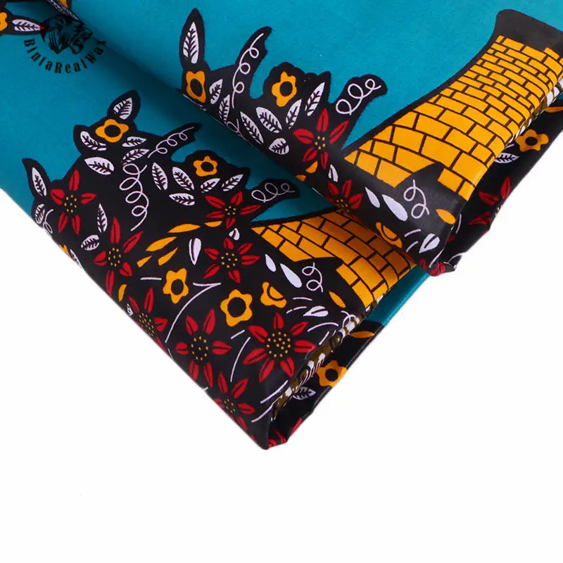 2022 Hot Selling Africa Cotton Fabric Bazin Riche African Wax Clothing Ankara for Wedding Dress 24FS1100 | Дом и сад