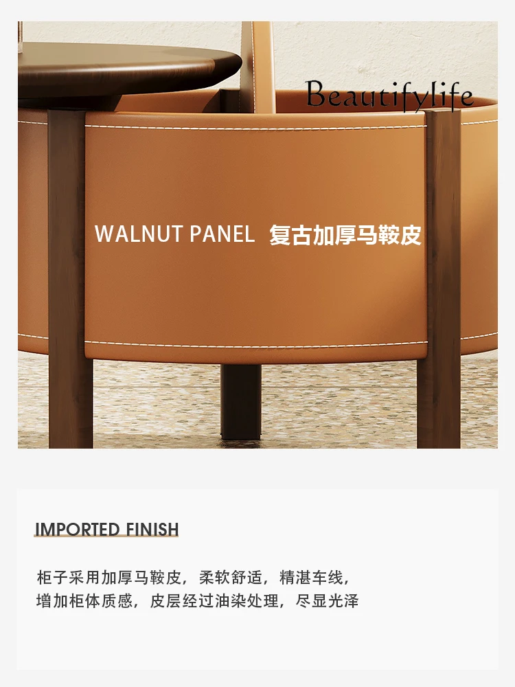 Дизайнерский кофейный столик Xiaoli из массива дерева для маленькой квартиры