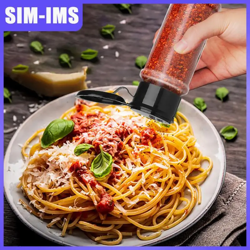 

Empty Bottle Kitchen Salt Shaker Transparent Plastic Seasoning Bottle Portable Pepper Container Bottle Condiment Storage Jar