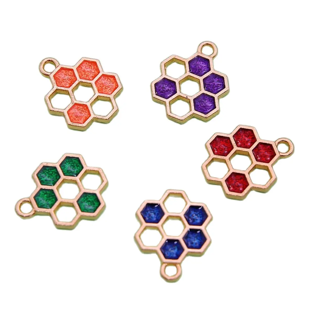 50 шт. подвеска из сплава в виде сот 19 х16 мм