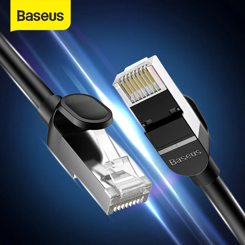 

B355 Baseus Ronde Ethernet Kabel Cat 6 Lan Kabel CAT6 Rj 45 Netwerk Kabel 15 M/10 M/5 M Patch Cord Voor Laptop Router RJ45