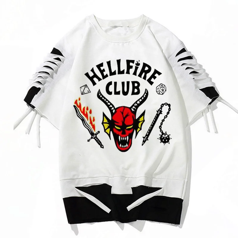 

Футболка женская с принтом Эдди мунсон, Харадзюку, белая