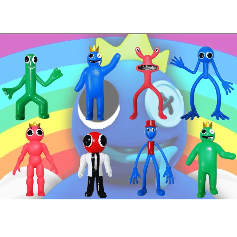 

6p 8p 12pcs Rainbow Friend Figure game cartoon character kawaii blue monster christmas birthday gift Children's gifts