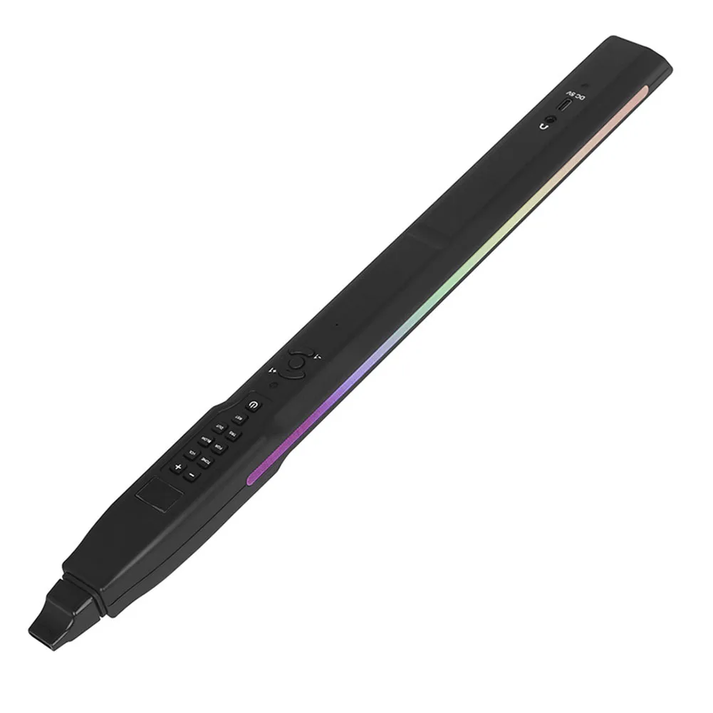 

Durable Electric Blowpipe Flute Saxophone 1 Set 45.1*4.33*3.2cm Dual Voice Electric Blowpip Function LED Screen