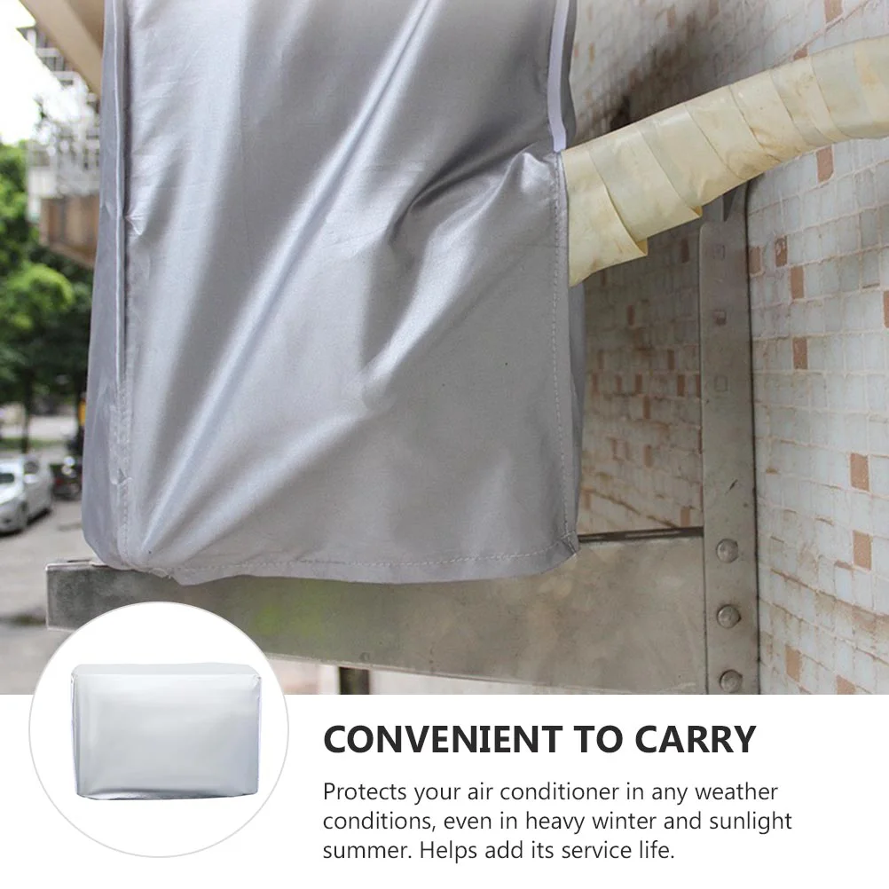 

Cover Air Conditioner Window Ac Unit Covers Silver Rain Outside Units Veranda Cooler Winter Dacron Protection Outdoor Furniture