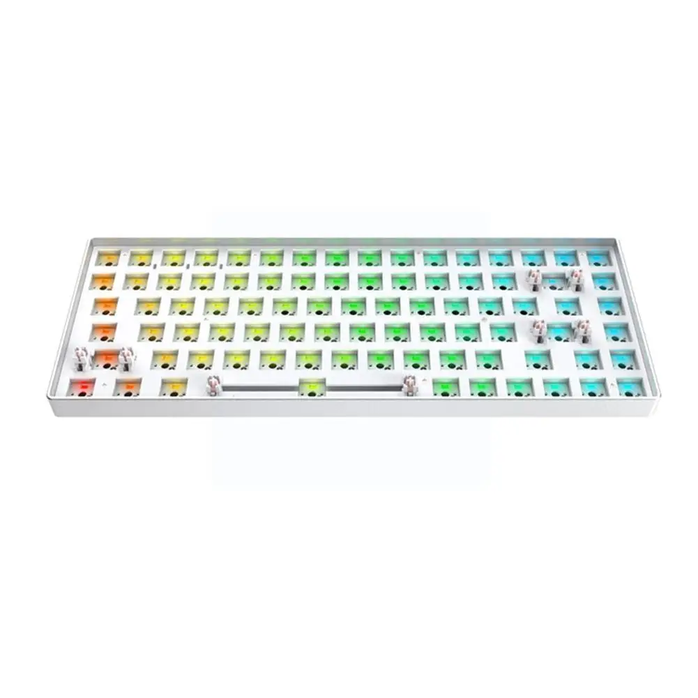 

Tester 84 Hot Swap Board Kit 84 Rgb Light Wired Mechanical Customized Frame 2.4g Board Alloy Aluminum Kit Diy U7k8