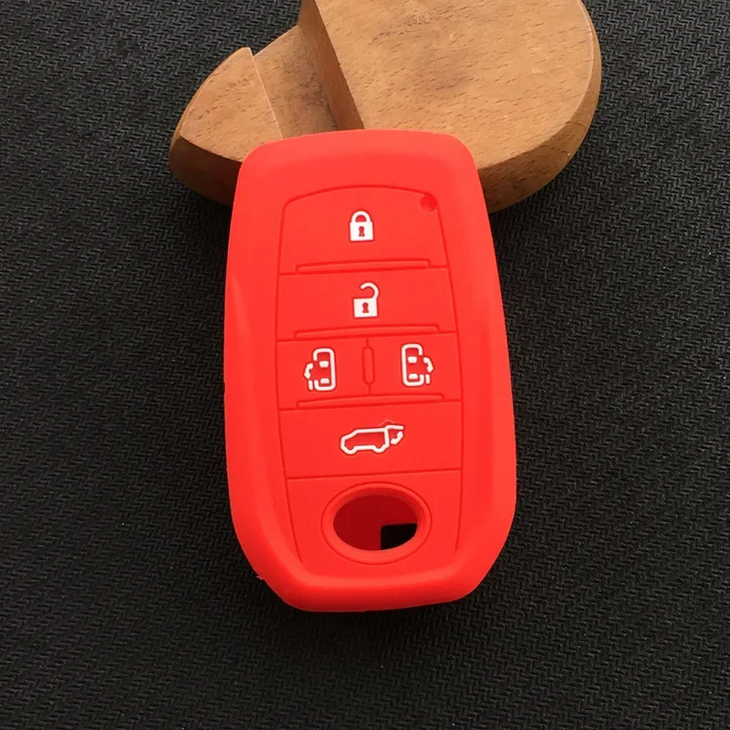 

Силиконовый резиновый чехол для ключа защитный чехол для toyota Alphard 5 кнопочный ключ