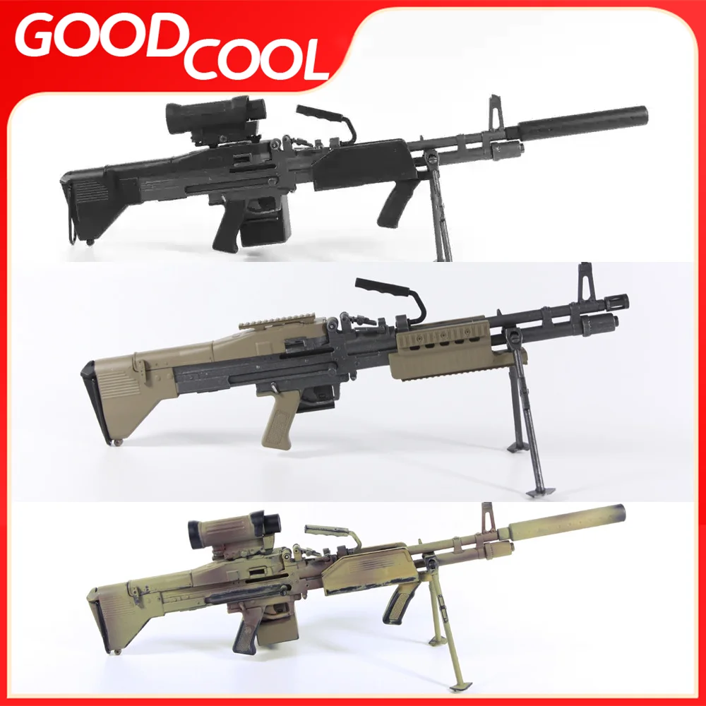 ZYTOYS ZY2010 масштаб 1/6 аксессуары для оружия солдатика MK43 пулемет около 16 см модель