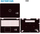 KH стикер для ноутбука наклейка КОЖА углеродное волокно кожаный чехол протектор для Dell Inspiron 5584 15,6