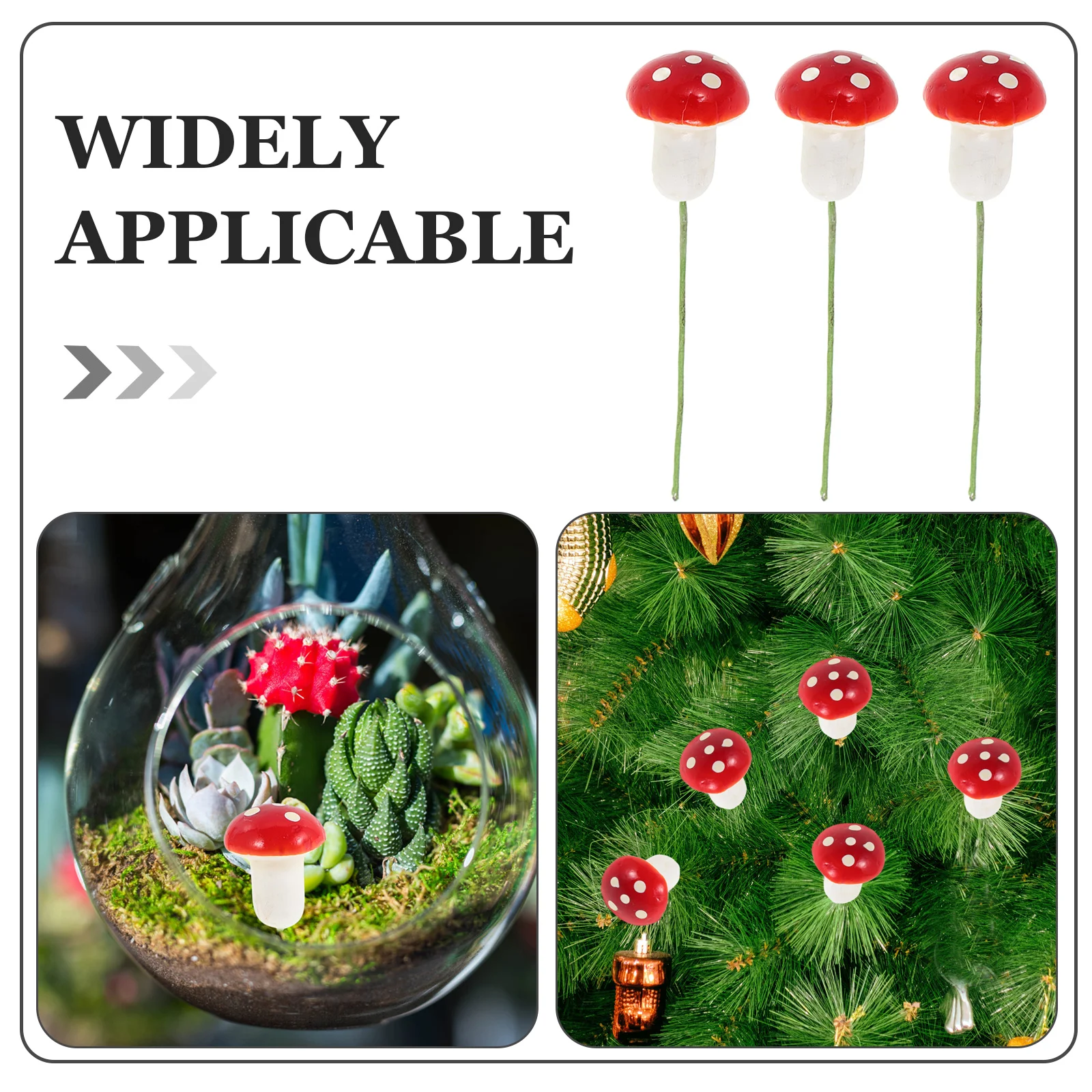 12 шт. красные грибы украшения елочные для вечеринки подвесной рождественский