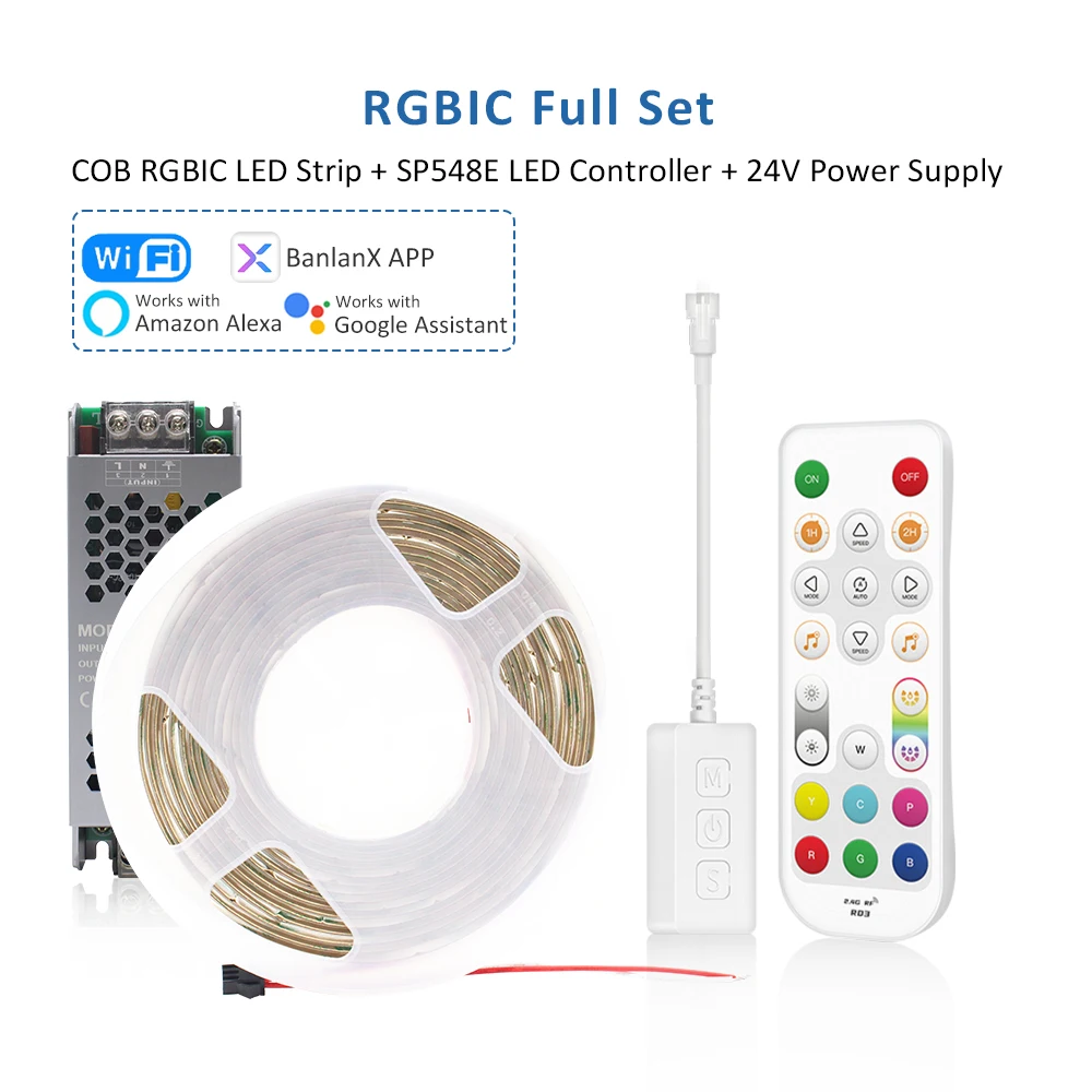 

RGB гибкая светодиодная лента Wi-Fi MJJCLED 5/10/15/20 м