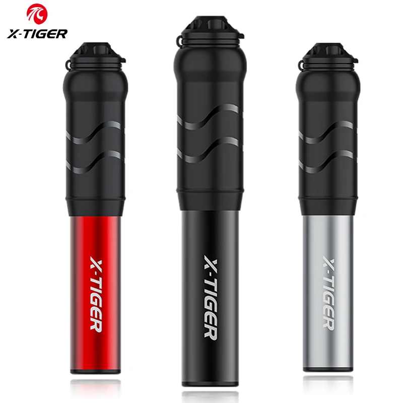 

X-TIGER Mini Bike Pump Aluminum Alloy Portable Bicycle Pump 100Psi Schrader Presta Valve Hand Pump For Bike Inflator
