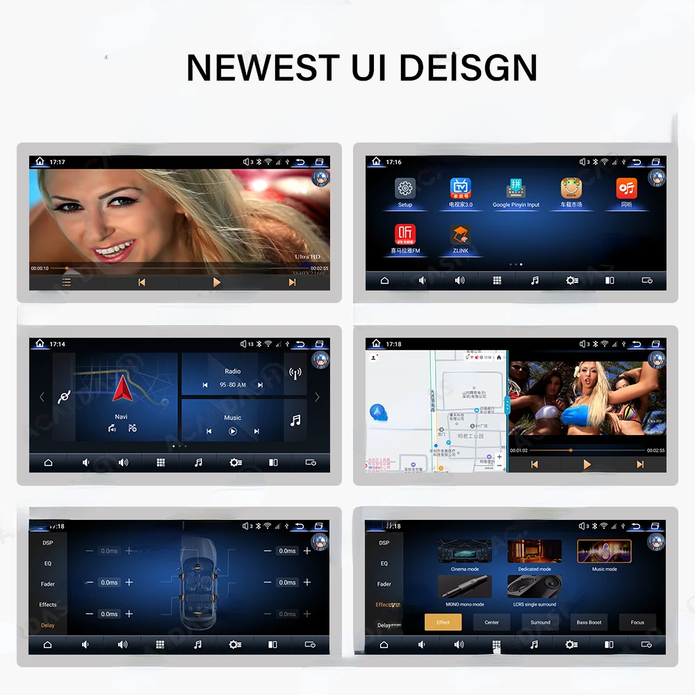 ACARDASH Android 11 двойной экран 8G + 128G автомобильный радиоприемник Maserati GT GC Gran Туризм