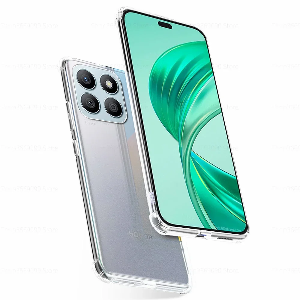 Прозрачная защитная задняя панель для телефона Honor X8b мягкий силиконовый