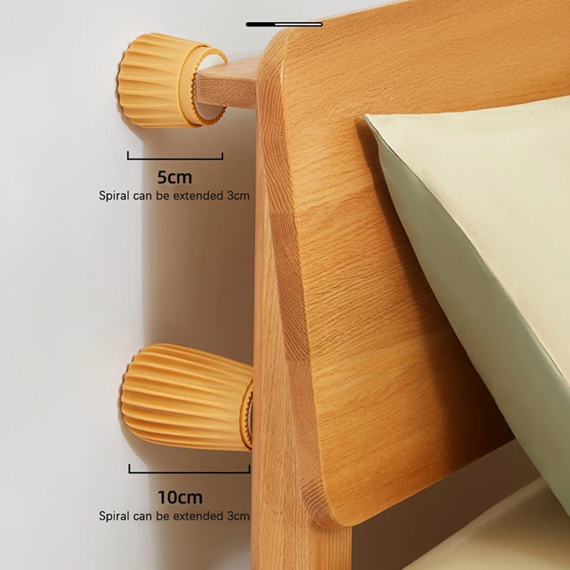 

2pcs Bed Stabilizer Headboard Stopper Bed Frame Anti Shake Tool Adjustable Cabinets Sofas Fixer Furniture Leg Feet Increased Pad