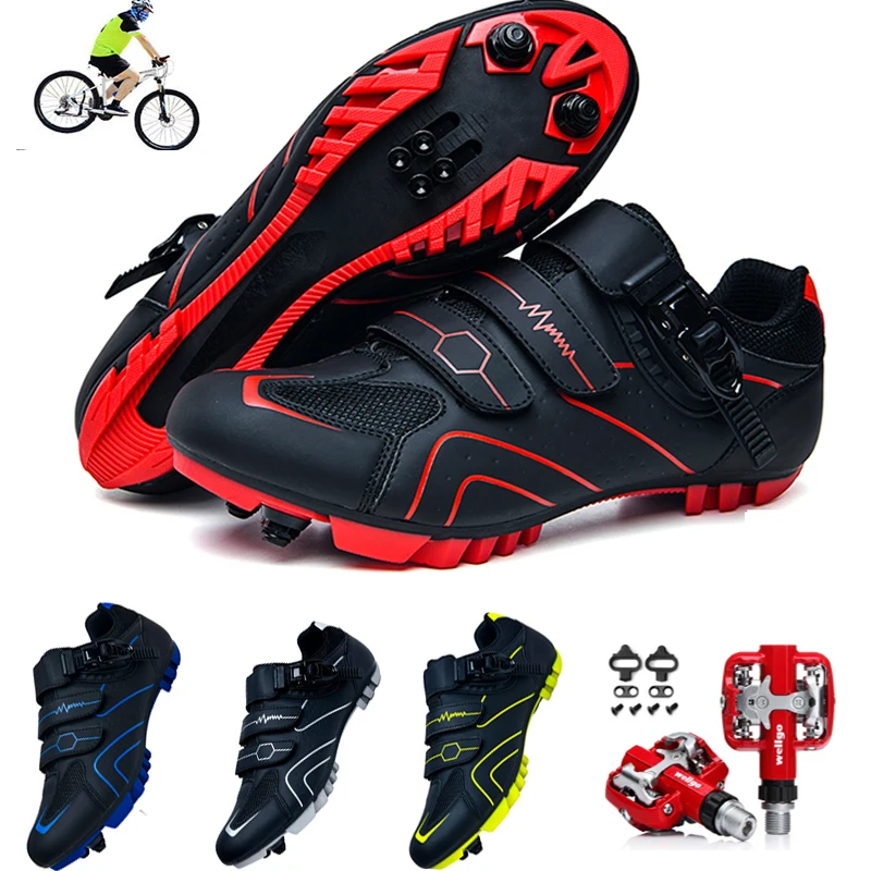 MTB-Zapatos de ciclismo para hombre, zapatillas deportivas para el aire libre, con...