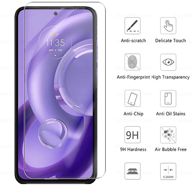 2 шт. чехол из закаленного стекла для Motorola Edge 30 Neo 20 Lite Plus Pro защитные пленки экрана