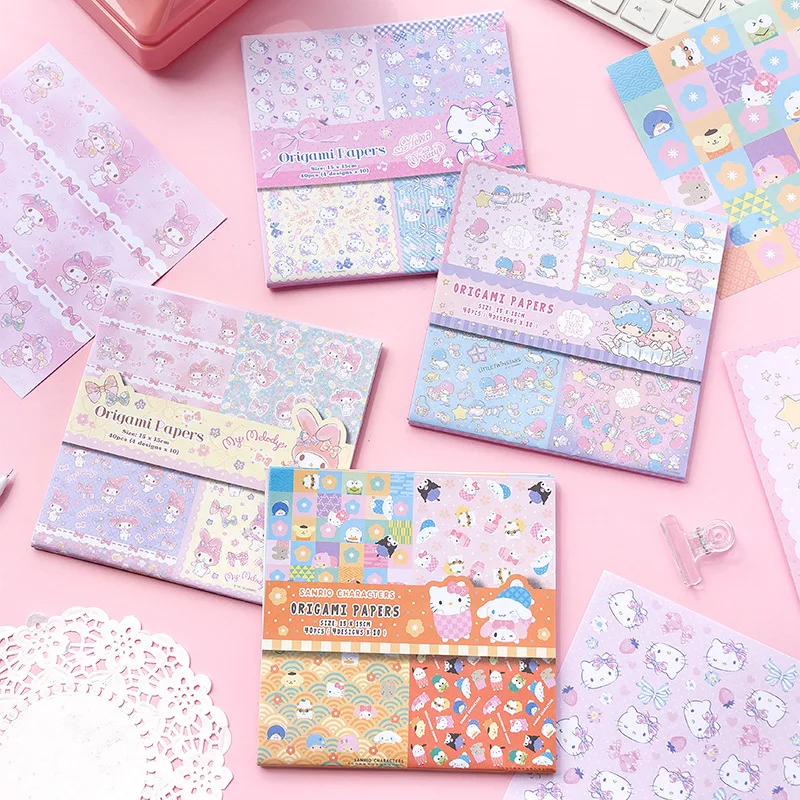 8 наборов/лот Sanrio Melody Kitty LittleTwinStars блокнот для записей милая бумага ручной работы