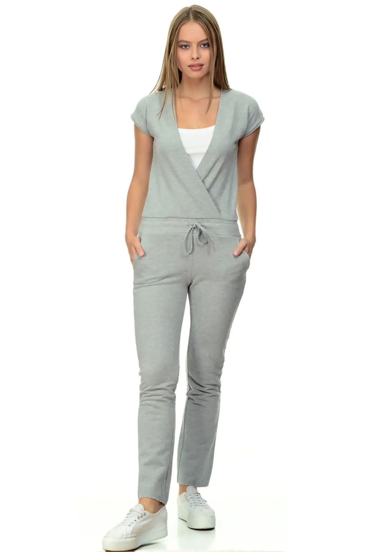 

Women's Overalls Gray Style Hot Casual Sleeveless Loose Baggy Trousers Jumpsuit Pants Romper Jumpsuit Jumpsuit Pants Romper Jumpsuit