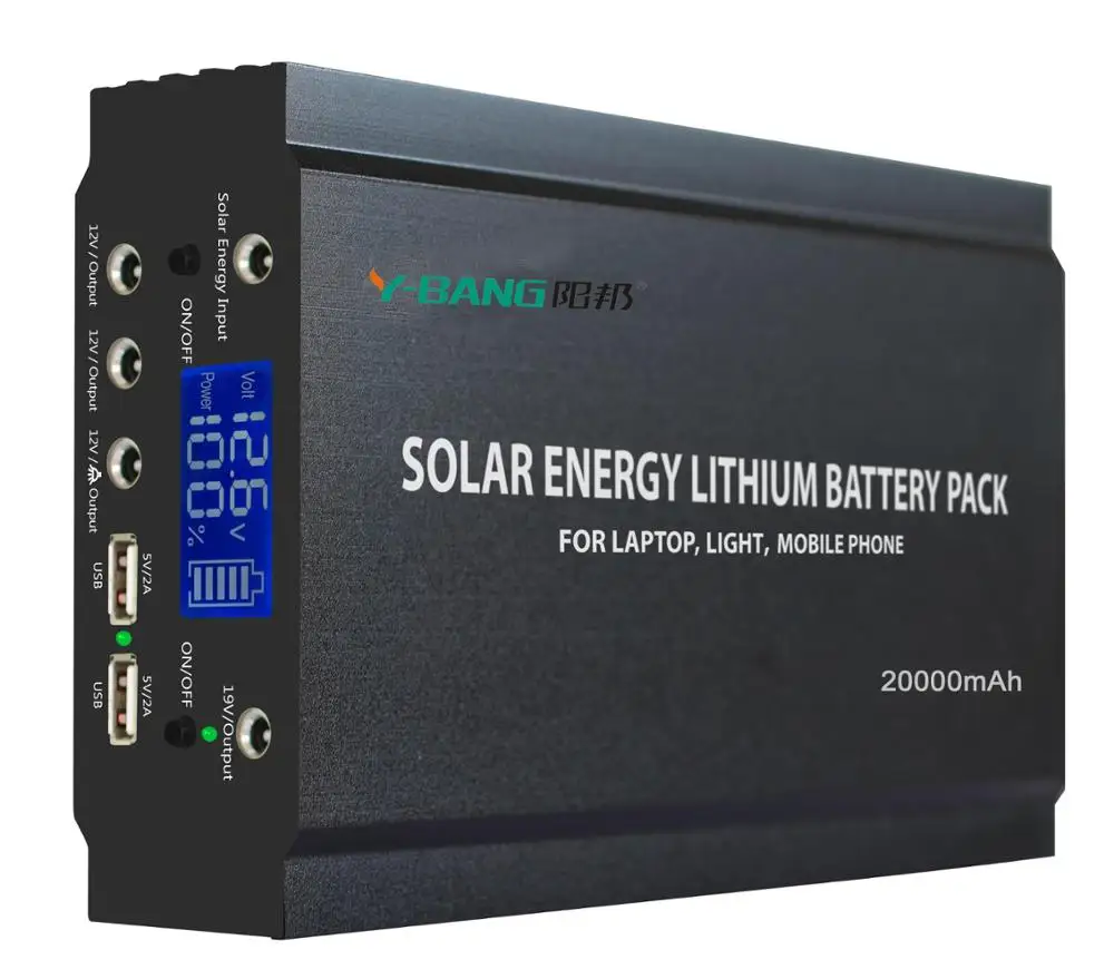 

Emergency 18650 lithium ion battery for Laptop mobile phone light 12v portable solar lighting system