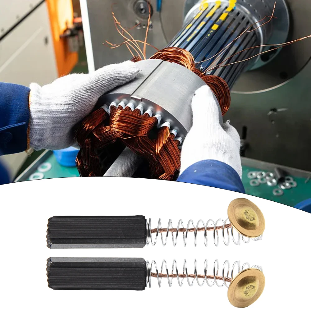 

5cm/2inch Carbon brush Feathered For Electric Motor Replacement Wire Leads 10 Pcs 6x6x20mm High Quality New Sale