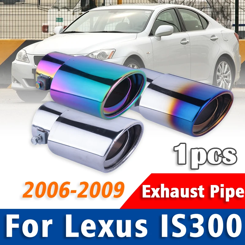 

Stainless Steel Exhaust Pipe Muffler For Lexus IS300 2006 2007 2008 2009 Tailpipe Muffler Tip Rear Tail Throat Car Accessories