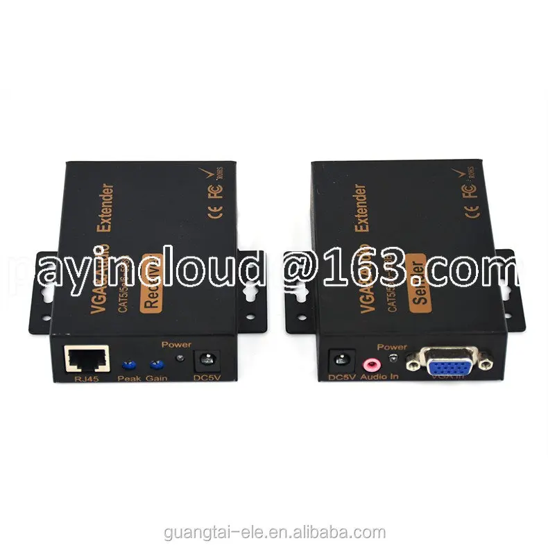 

60m 100m 300m Video/Audio VGA Extender with Cat5/5e/6 UTP Cable