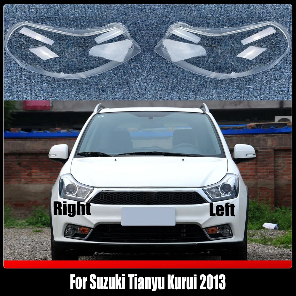 Front Headlight Glass Cover Headlamps Transparent Shell Lens Case For Suzuki Tianyu Kurui 2013