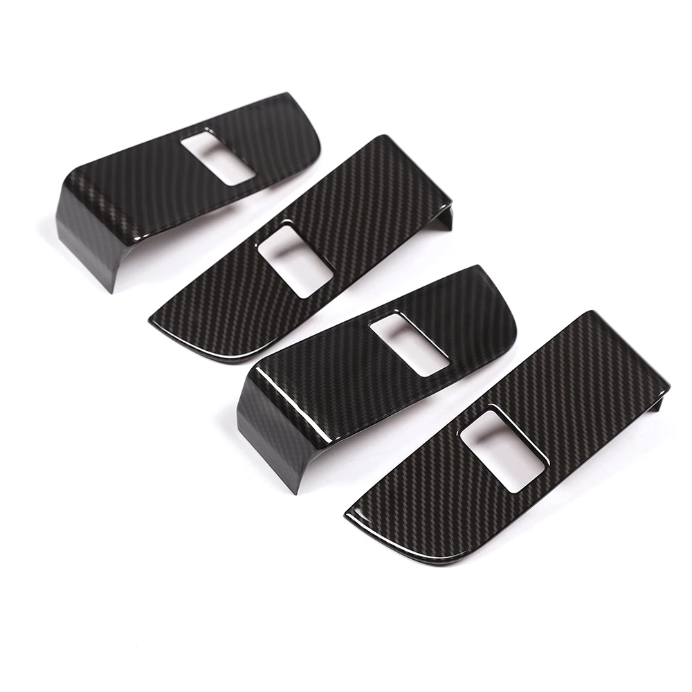 

4 шт./комплект, хромированные дверные замки из углеродного волокна