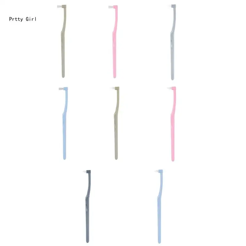 

Dental Orthodontic Toothbrush Soft Interdental Brush Cleaning Pointed/Flat D2TA