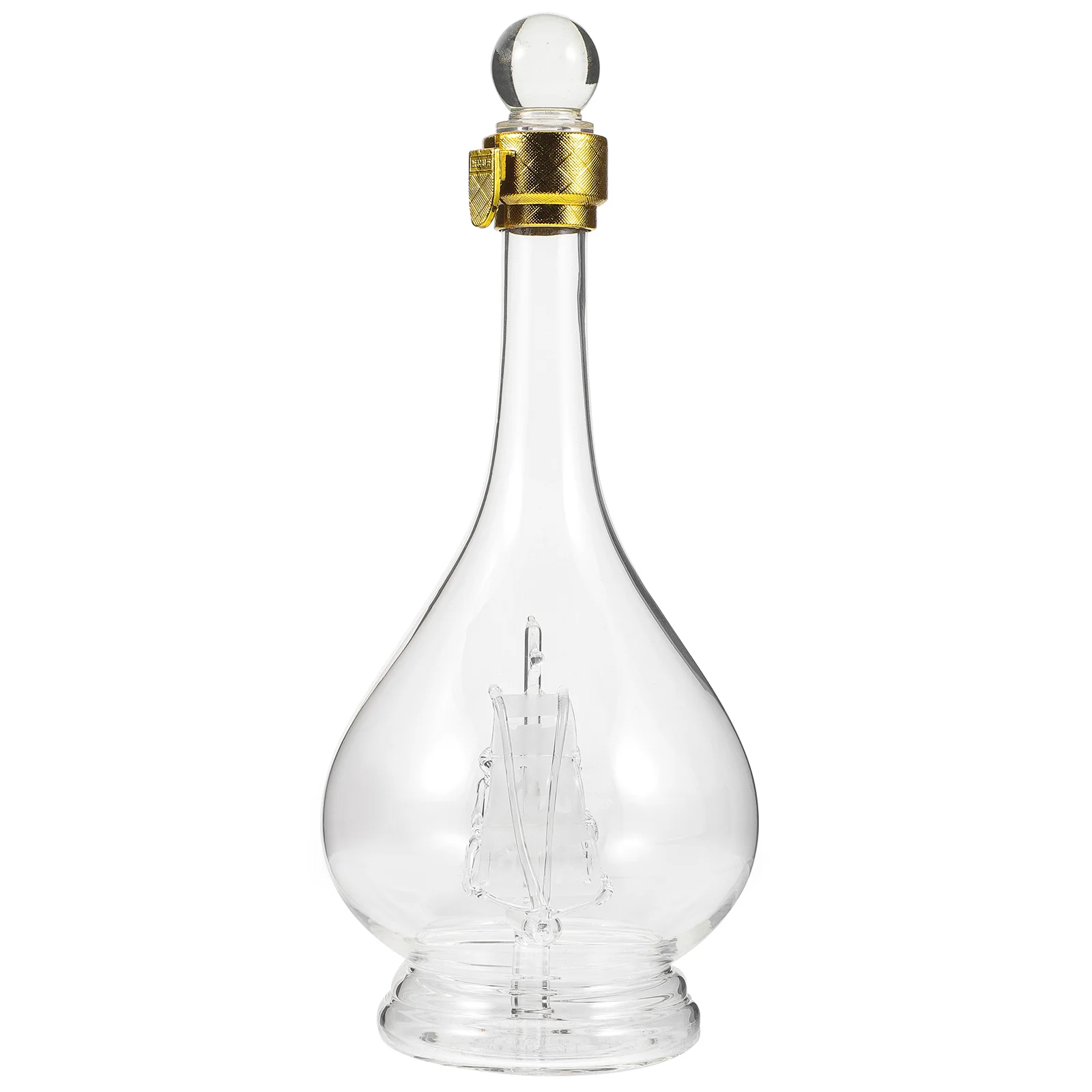 

Glass Decanter Transparent Glass Packaging Glass Clear Whiskey Bottle(500ml)