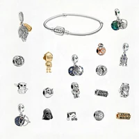 disney star wars series charm beads kawaii yoda fit pandora charms set original bracelet lucky kids jewelry in bulk free shippin