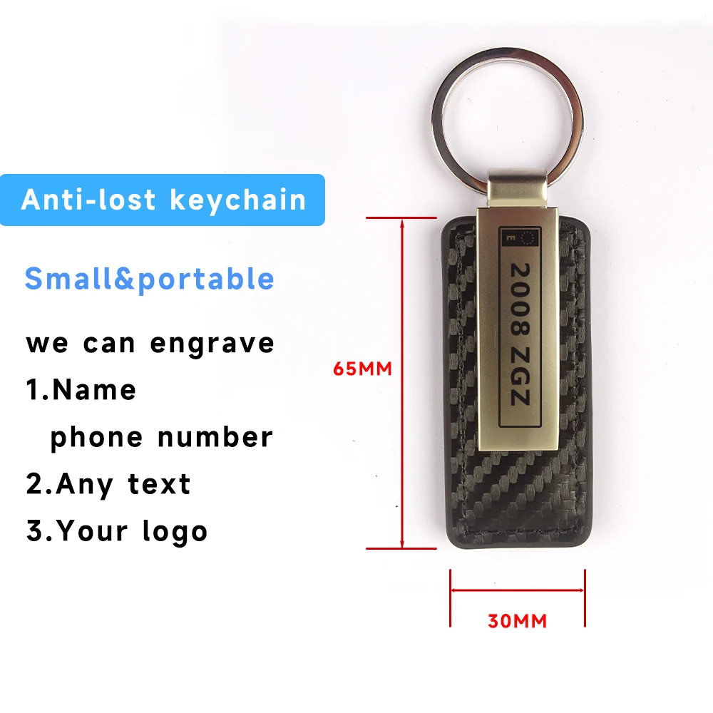 Заказной гравированный кожаный брелок испанская Автомобильная пластина с