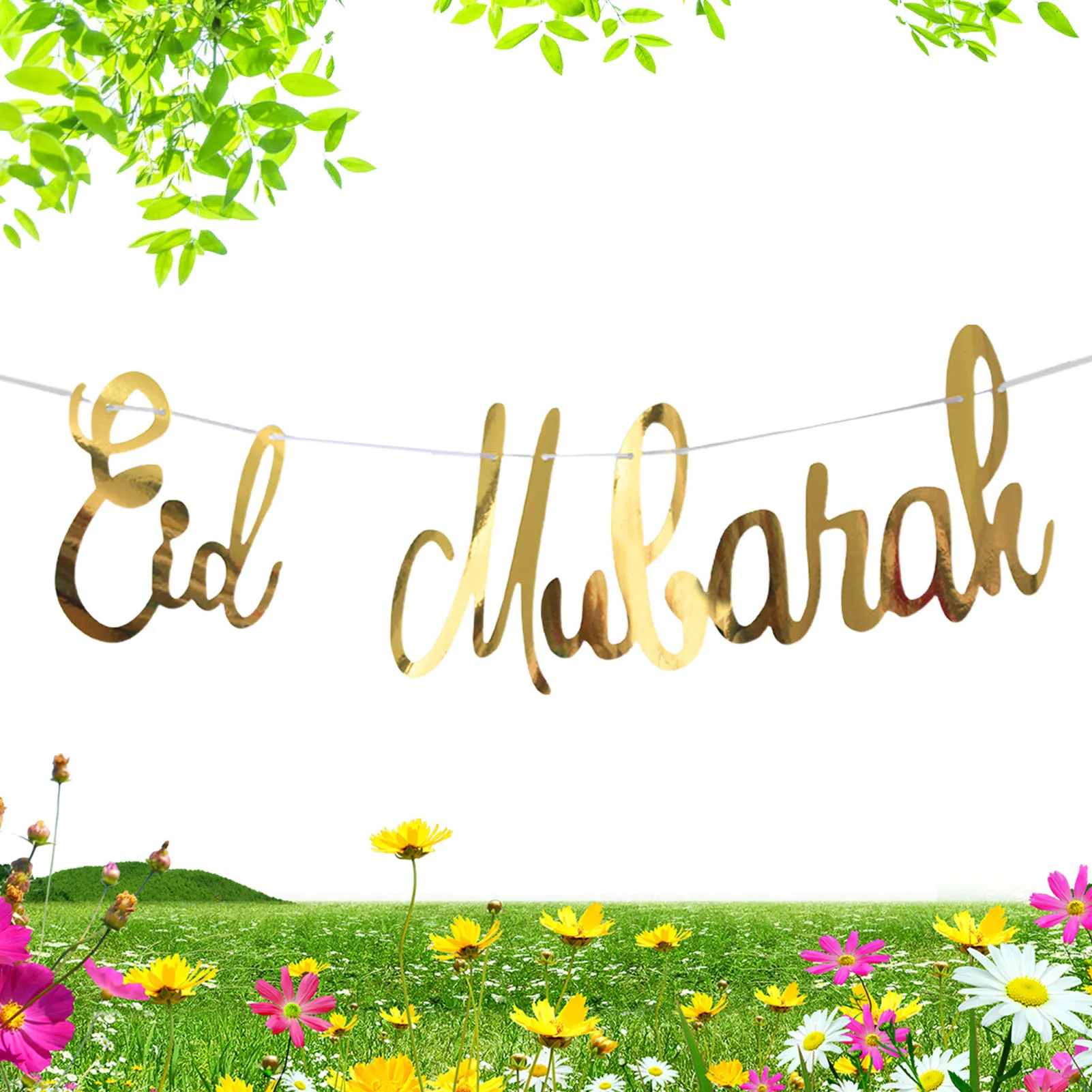 

Eid Mubarak Banner Ramadan Kareem Party Supplies Decorations Islamic Muslim Celebration Bunting Banners Eid Party Supplies