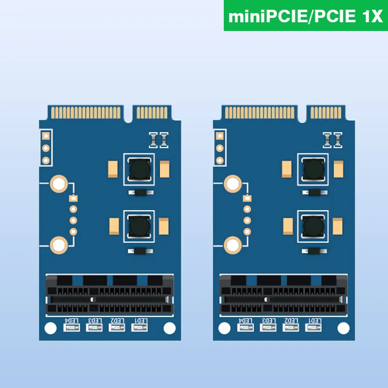 Плата-адаптер Mini PCIe на Pcie1x, MPCI Express, 1x переводная плата интерфейса PCIe