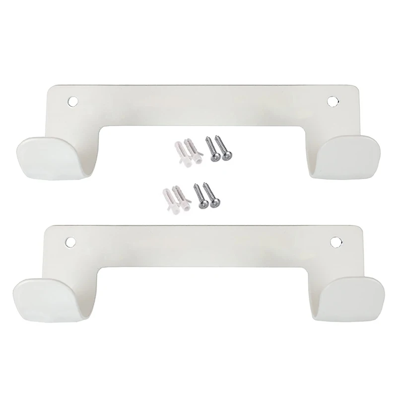 

2Pack Ironing Board Hanger Wall Mounted Ironing Board Holder for Laundry Rooms (White)